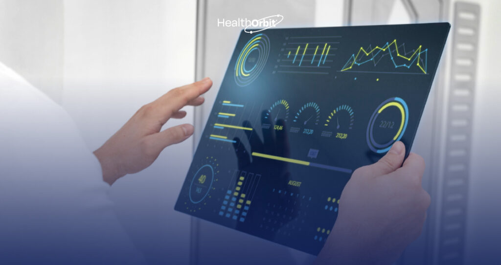 Doctor using AI-powered Ambient Clinical Intelligence for enhanced medical note-taking.