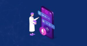 AI speech recognition and NLP diagram