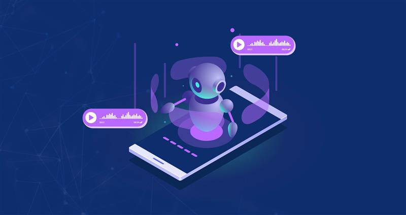 Voice activated smart device illustration