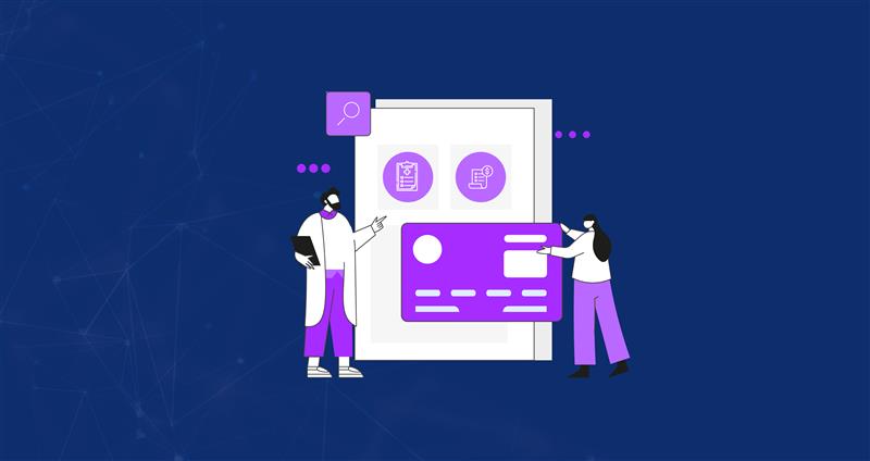 AI medical billing dashboard showing real-time claim status, eligibility checks, and HIPAA-compliant storage.