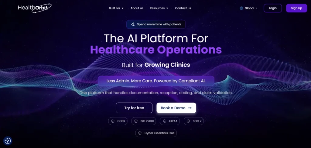 HealthOrbit AI ambient scribe for psychiatry documentation
